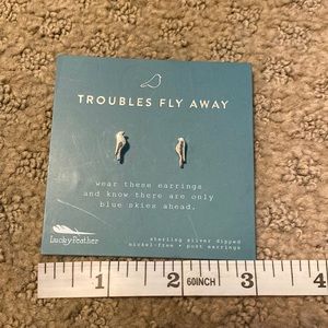 Lucky Feather Bird Earrings